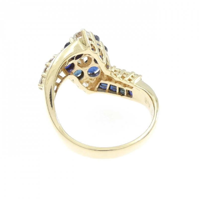 Nhẫn Sapphire Hoa K18YG 2.30CT - Hàng hiệu Chính hãng 850324