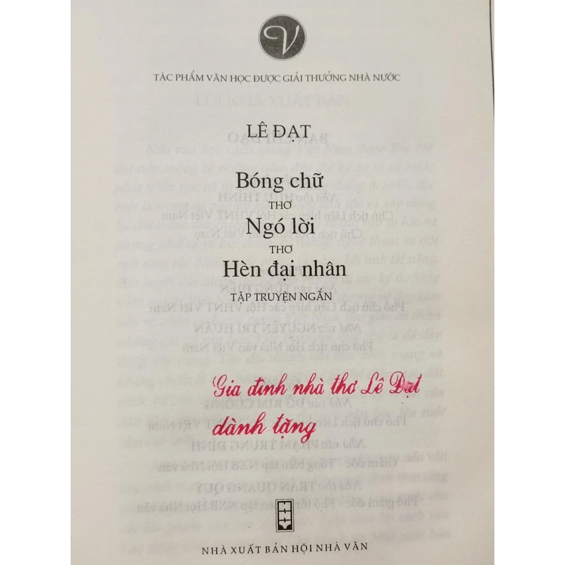 Lê Đạt tác phẩm văn học được giải thưởng Nhà nước 523305
