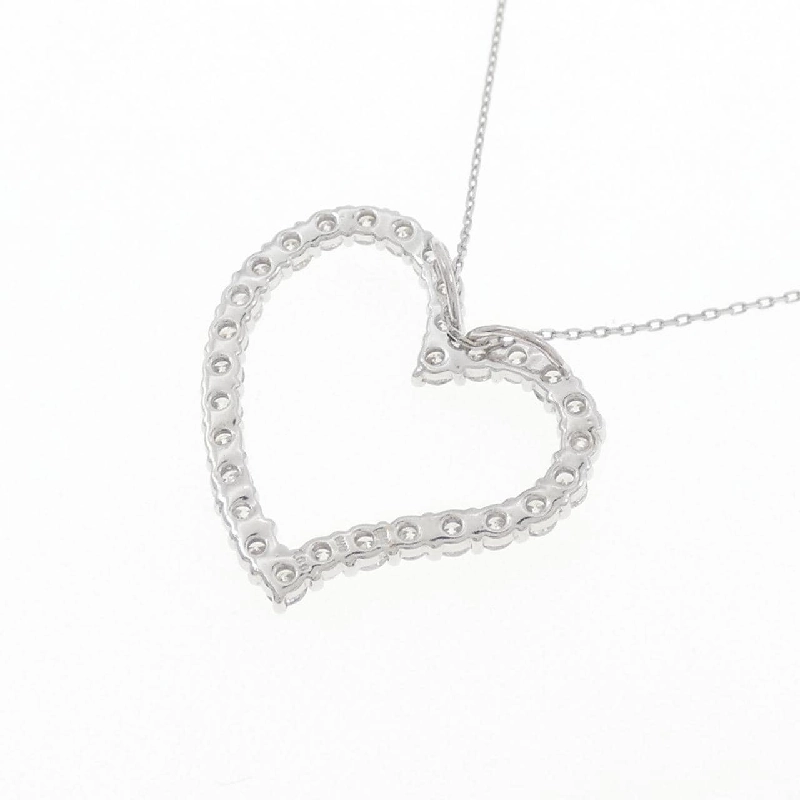 K18WG Dây chuyền kim cương hình trái tim 1.00CT - Hàng hiệu Chính hãng 862007
