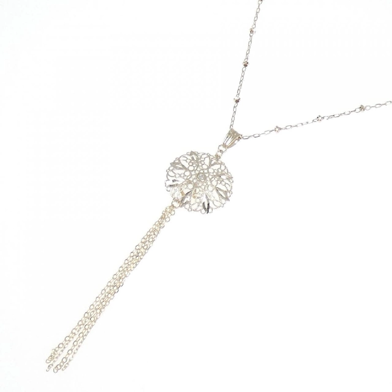 K18WG 2WAY Dây chuyền kim cương 0.01CT - Hàng hiệu Authentic 848321