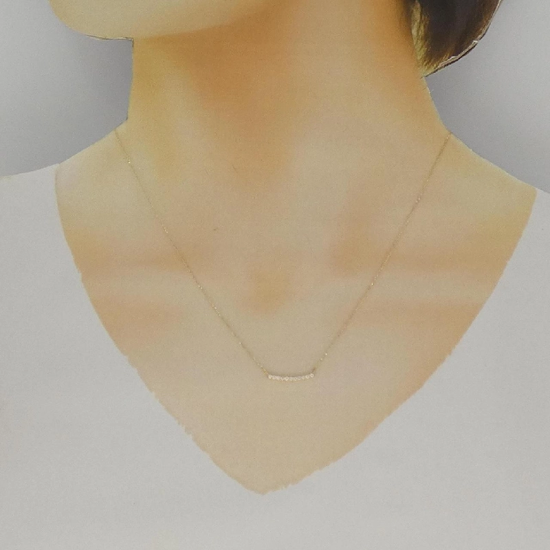 K18YG Dây chuyền kim cương 0.10CT - Hàng hiệu Chính hãng 859373