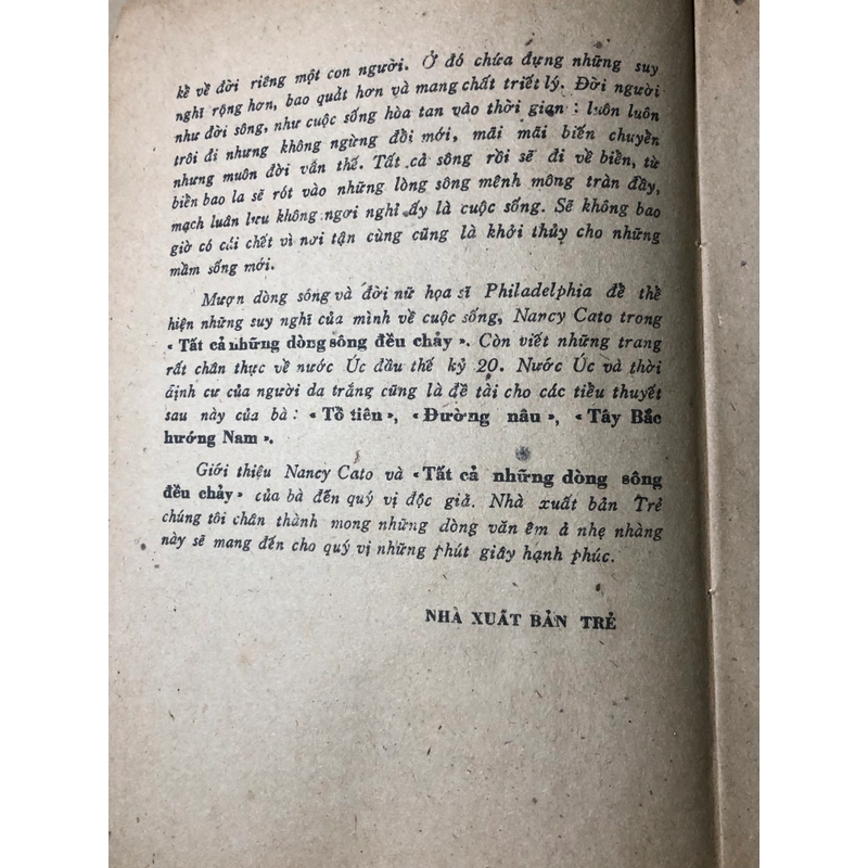 Tất Cả Những Dòng Sông Đều Chảy Nancy Cato 317261