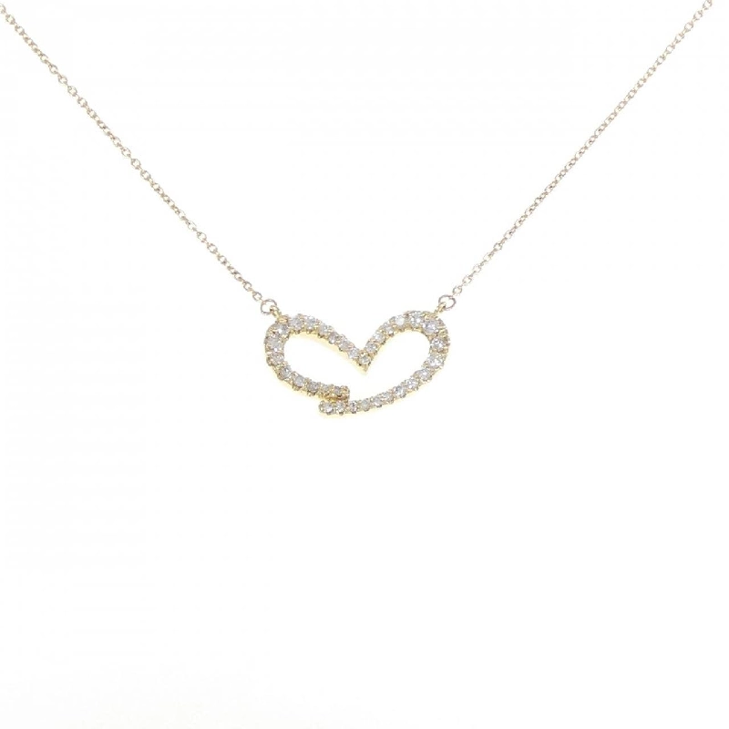 K18YG Dây chuyền kim cương hình trái tim 0.34CT - Hàng hiệu Chính hãng 862004