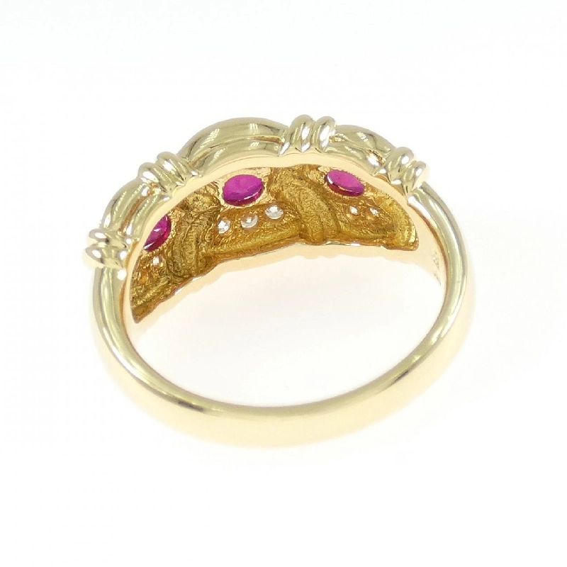 Nhẫn ruby K18YG 0.70CT 668578