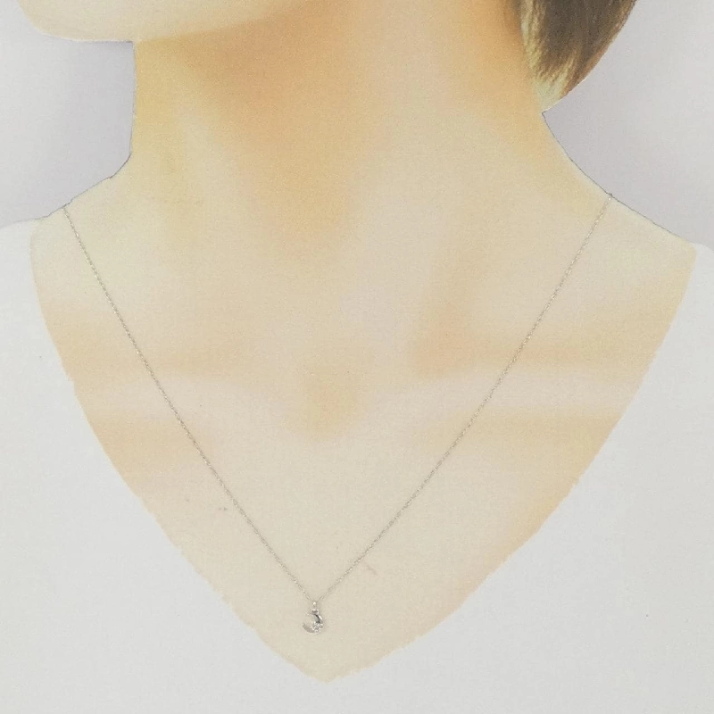 K10WG Moon Diamond Necklace - Hàng hiệu Authentic 860073