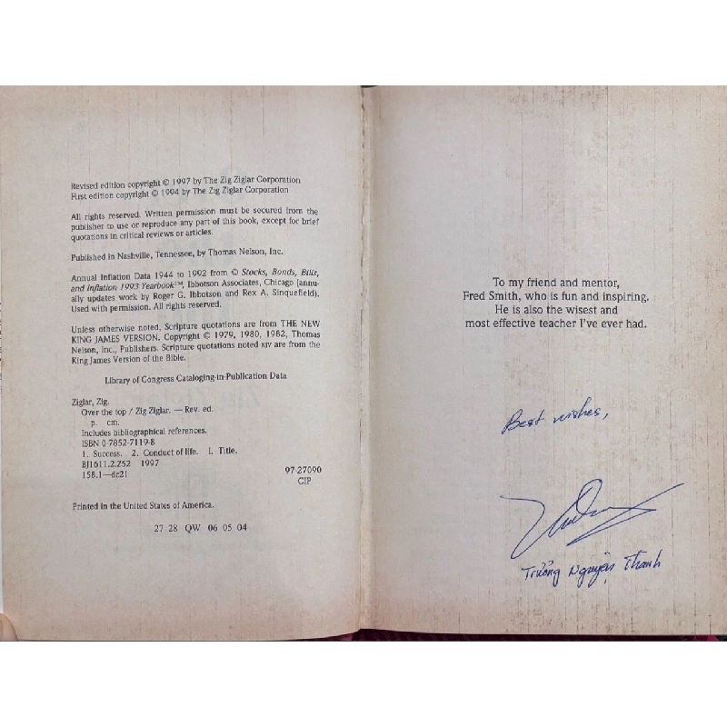 Over The Top: Revised and Updated - Zig Ziglar 1000614