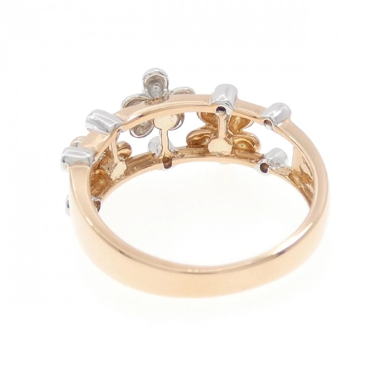 Nhẫn kim cương hoa K18PG/K18WG 0.08CT - Hàng hiệu Authentic 853851