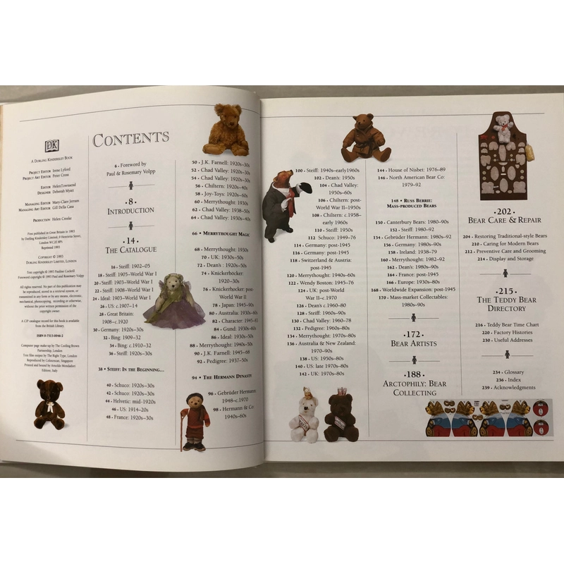 THE TEDDY BEAR ENCYCLOPEDIA Bách khoa toàn thư về Gấu Teddy - DK 1993 455802