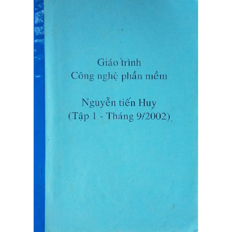 Cuốn photo Giáo trình Công nghệ phần mềm (Tập 1) 12292