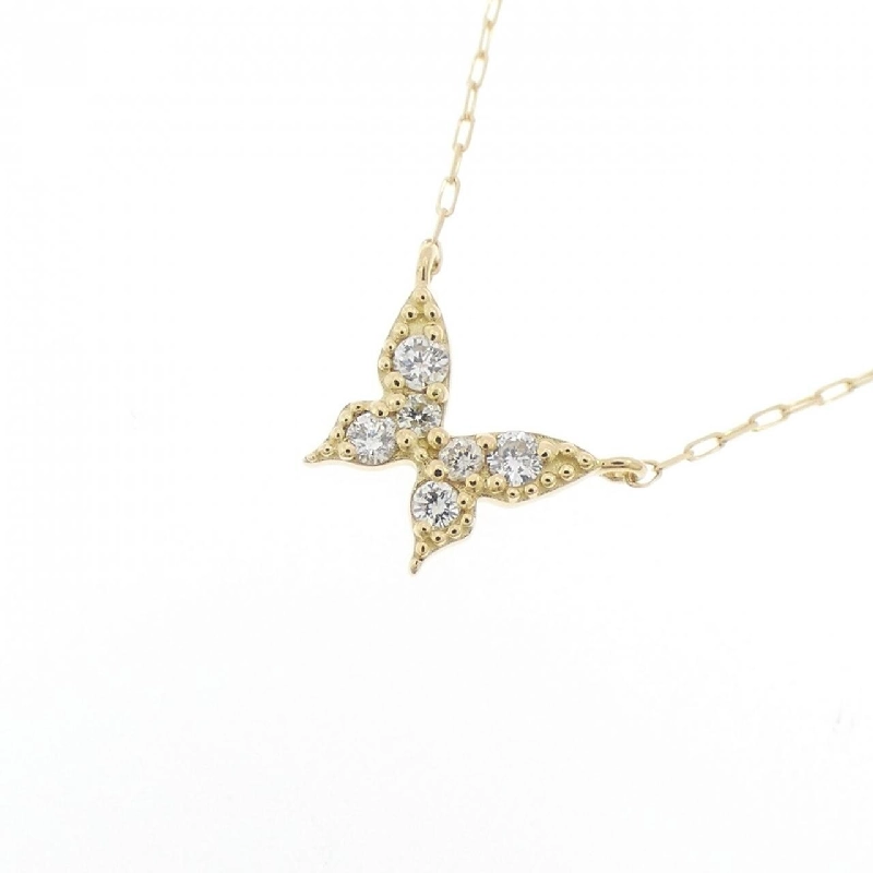Dây chuyền kim cương bướm K18YG 0.05CT - Hàng hiệu chính hãng 867006