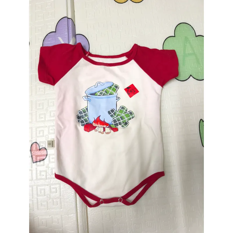 Áo liền quần Cotton Trắng Đỏ 697897