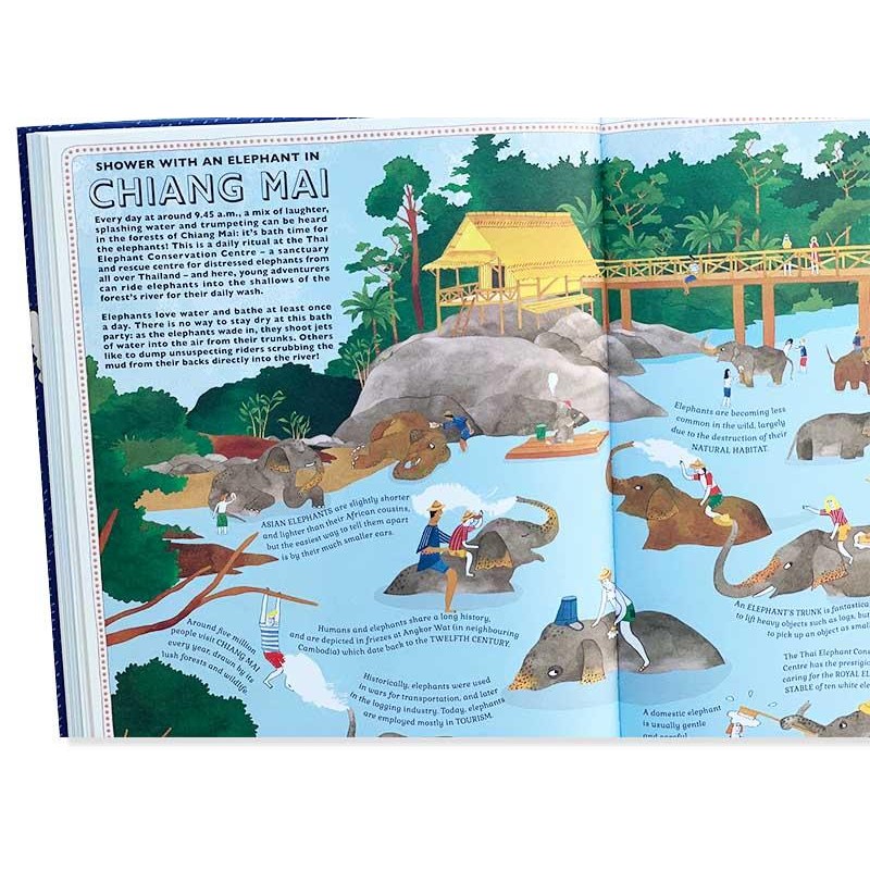 Sách du lịch khám phá Atlas of Adventures: Travel Edition cho trẻ tiểu học và trung học 11893