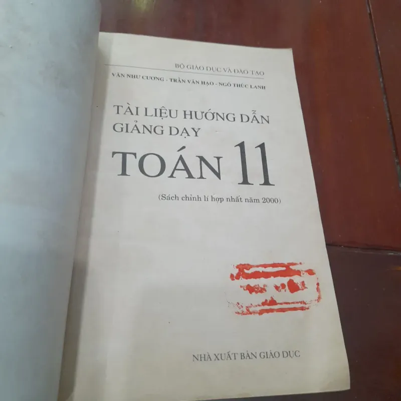 Tài liệu HƯỚNG DẪN GIẢNG DẠY TOÁN 11 1033416