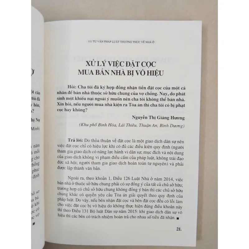 101 Tư Vấn Pháp Luật Thường Thức Về Nhà Ở 679394