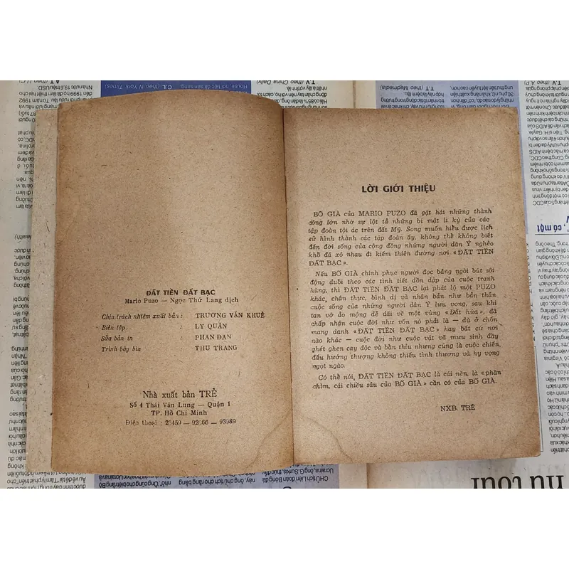 Tiểu thuyết Mỹ của Mario Puzo: ĐẤT TIỀN ĐẤT BẠC 717515