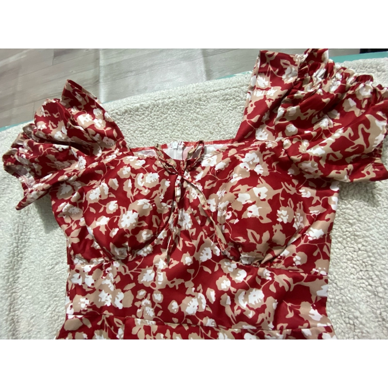 Đầm hoa xẻ trước 471611