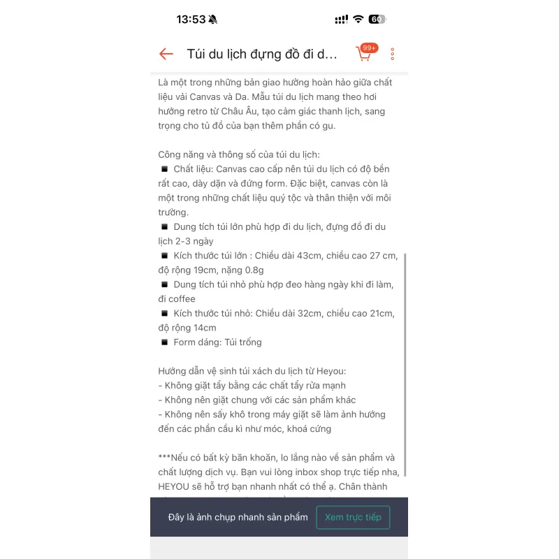 Túi du lịch 927020