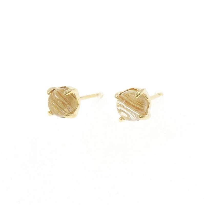 K18YG Đá thạch anh rutile Bông tai 1.46CT - Hàng hiệu Chính hãng 864871