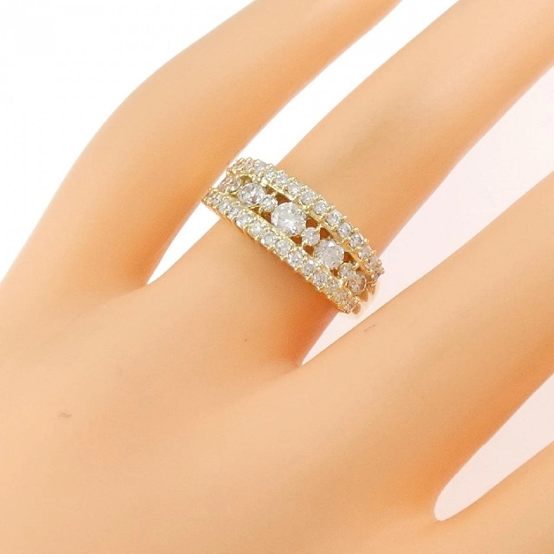 Nhẫn kim cương K18YG 1.039CT 670999