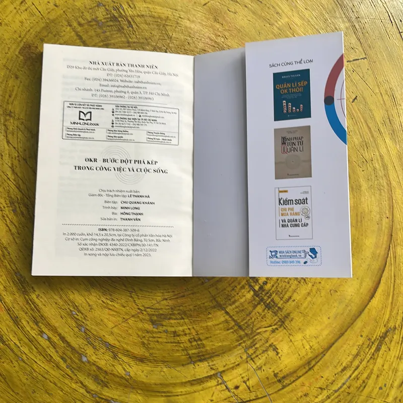 OKR BƯỚC ĐỘT PHÁ KÉP TRONG CÔNG VIỆC VÀ CUỘC SỐNG- DIỆU QUỲNH ( THUẬN MINH dịch) 603266