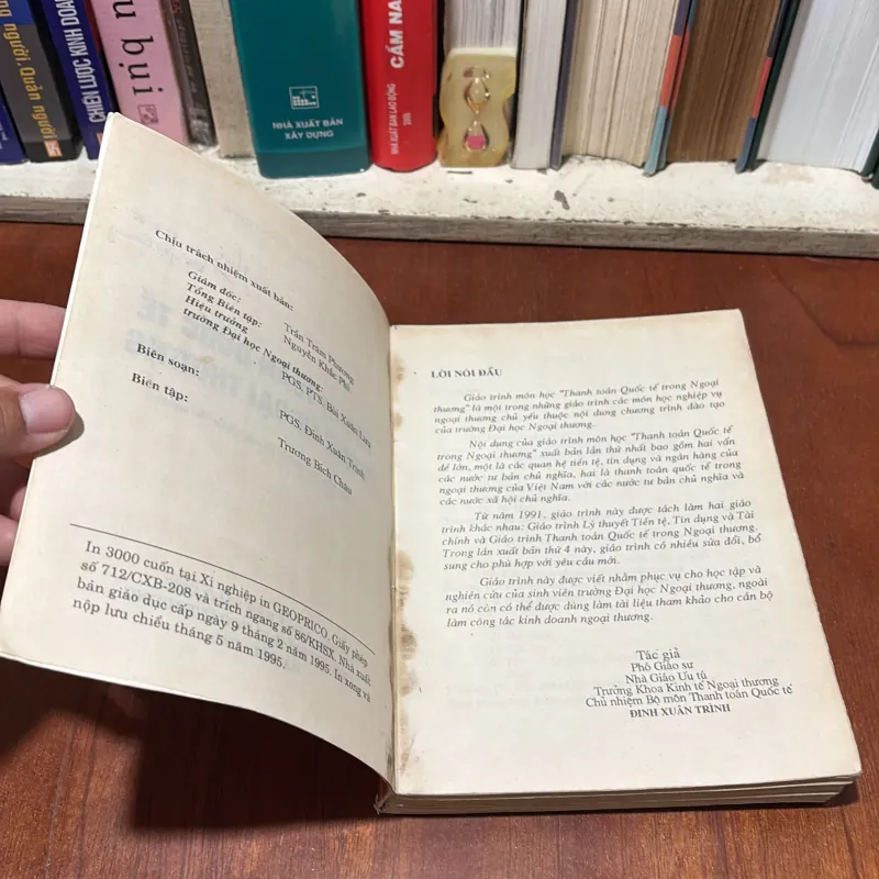 II Giáo Trình: Thanh Toán Quốc Tế Trong Ngoại Thương - PGS. Đinh Xuân Trình - 1995 783254