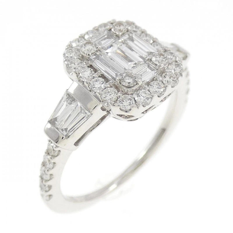 Nhẫn kim cương K18WG 0.78CT 668818