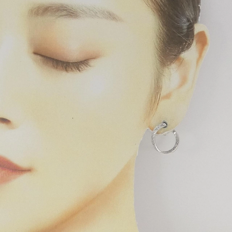 K18WG/K14WG Bông tai kim cương 0.30CT - Hàng hiệu Chính hãng 871008