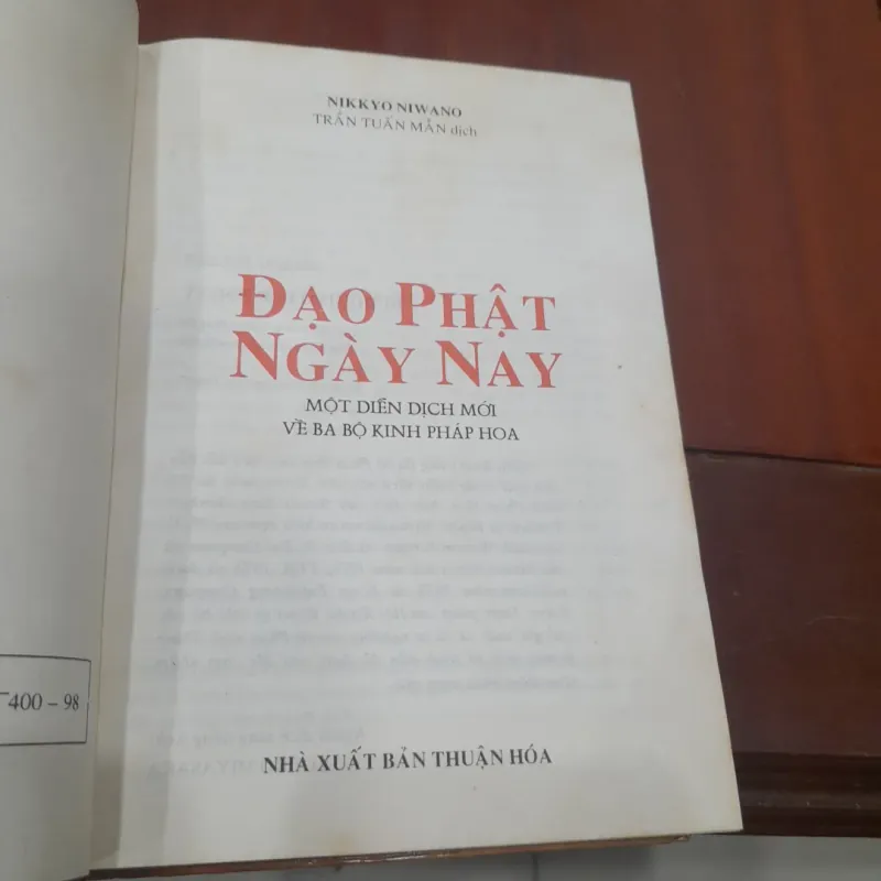 Nikkyo Niwano - ĐẠO PHẬT NGÀY NAY, một diễn dịch mới về Ba bộ Kinh Pháp Hoa 756068