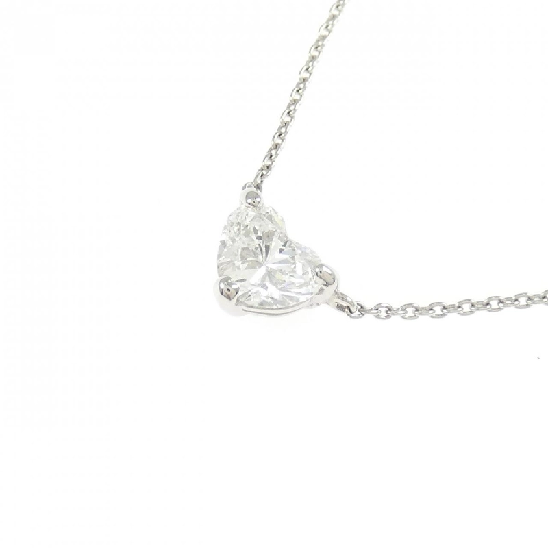 Dây chuyền kim cương PT900/PT850 0.483CT F SI1 hình trái tim - Hàng hiệu Chính hãng 879969