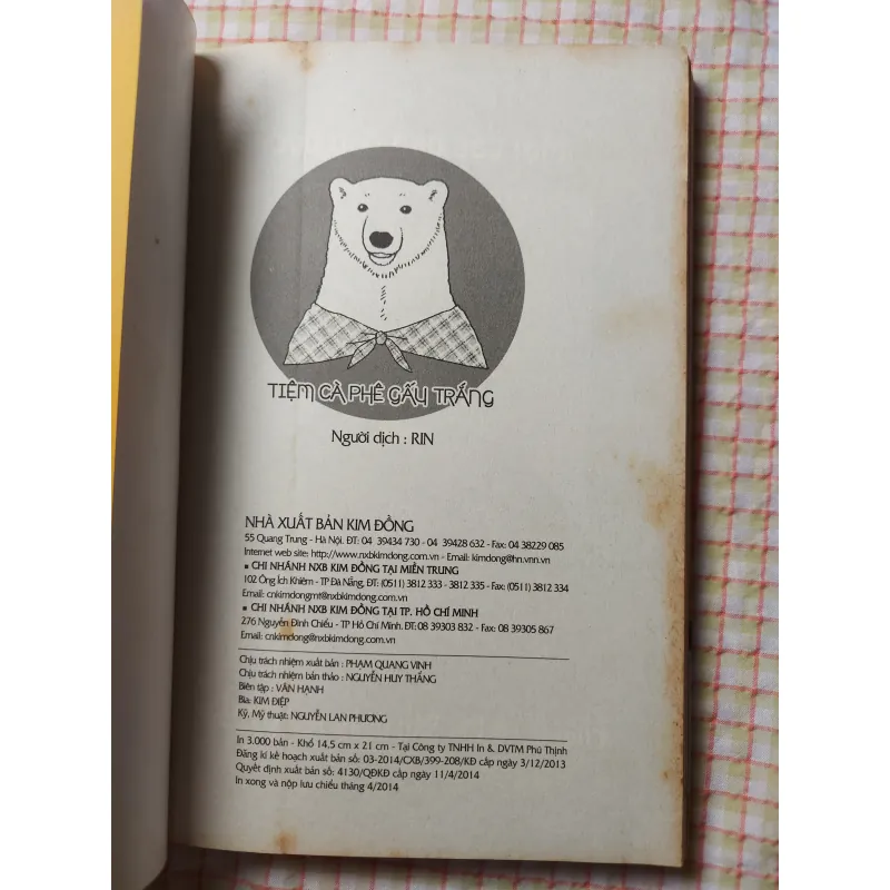 VỊ XOÀI - TRUYỆN TRANH TIỆM CÀ PHÊ GẤU TRẮNG 719251