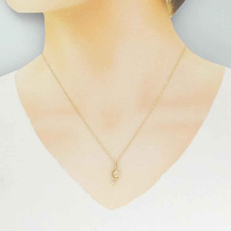Dây chuyền kim cương nốt nhạc K18YG 0.07CT - Hàng hiệu Authentic 858959