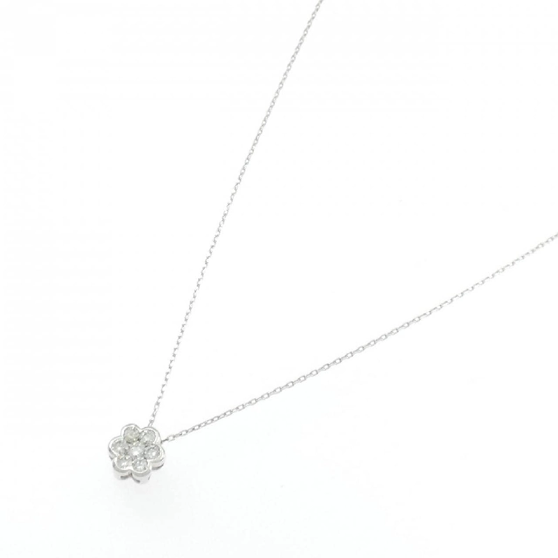 K18WG Hoa Kim Cương Dây Chuyền 0.30CT - Hàng hiệu Chính hãng 863683