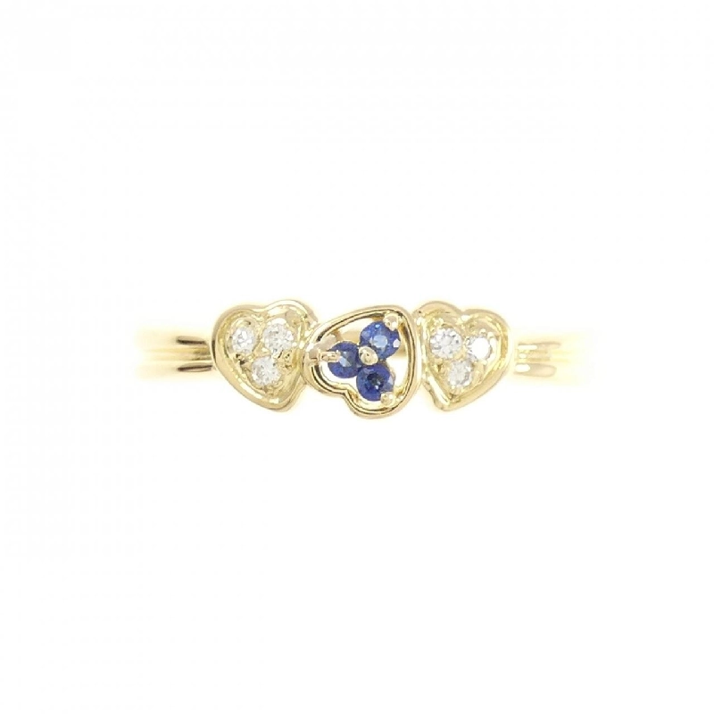 Nhẫn Sapphire K18YG 0.05CT - Hàng hiệu Chính hãng 855020