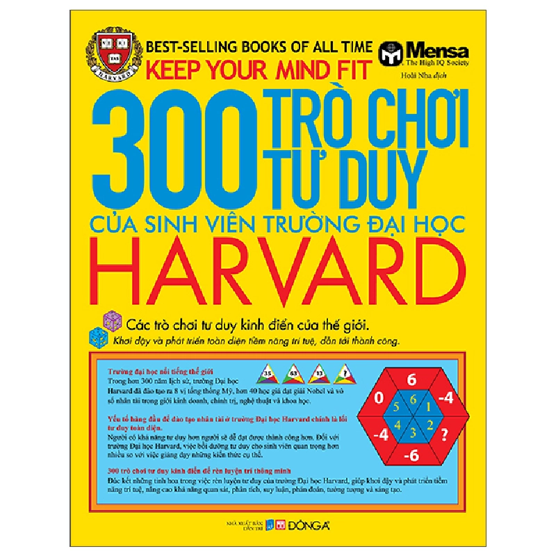 Keep Your Mind Fit - 300 Trò Chơi Tư Duy Của Sinh Viên Trường Đại Học Harvard (2025) - Mensa 700056