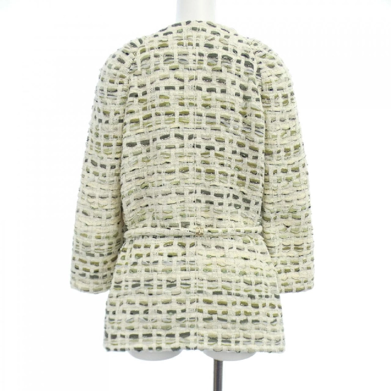 Áo khoác không cổ CHANEL - Hàng hiệu Authentic 637455