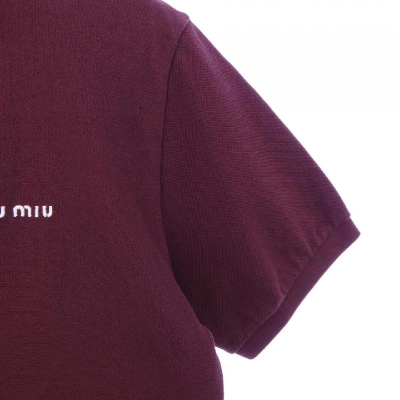 MIU MIU MIU MIU Cotton Pique MIU MIU Logo MJN535 SOOO 14RW Polo Shirt - Hàng hiệu Chính hãng 822069