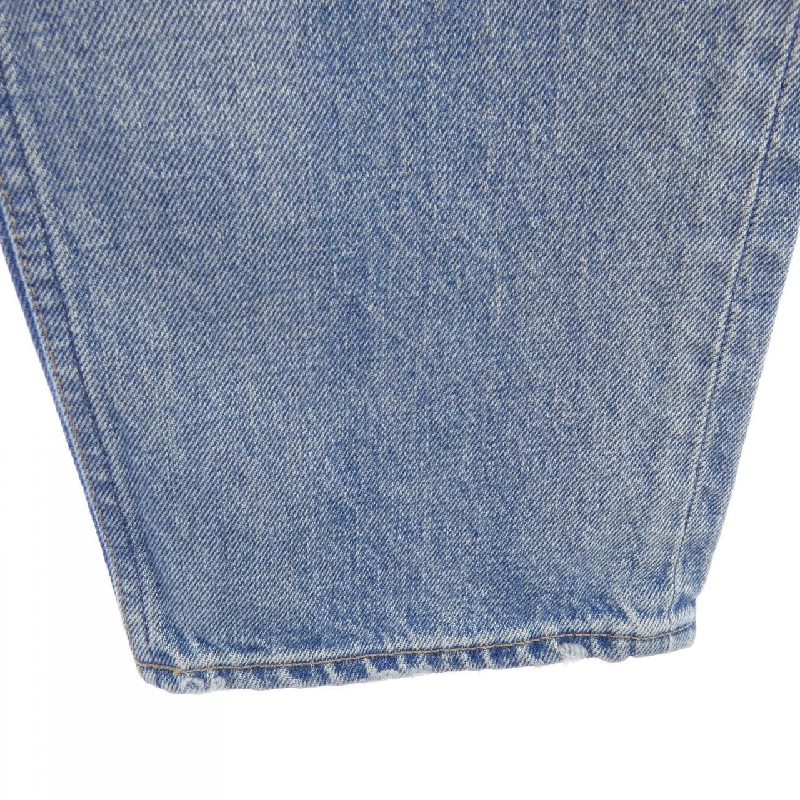 Quần jeans denim wash màu thép CELINE Margaret 2N814634R 646823
