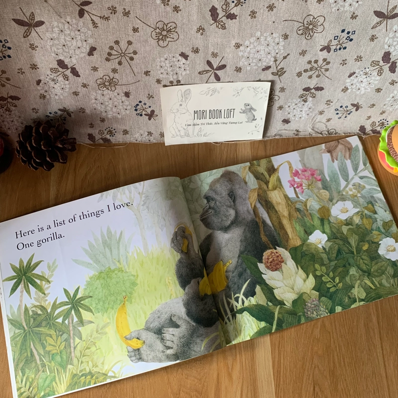 Sách tranh One Gorilla: A Counting Book, Used, Sách tập đếm tiếng anh cho bé 446661