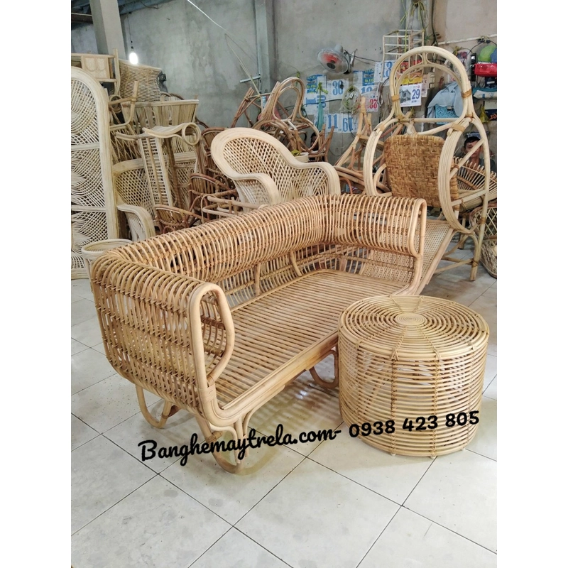 Bàn ghế sofa mây tổ yến hiện đại 472010