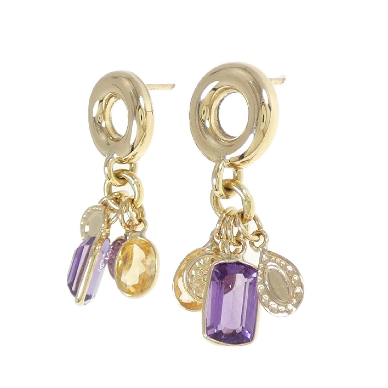 Bông tai Amethyst 18KTYG/750YG - Hàng hiệu Authentic 871738