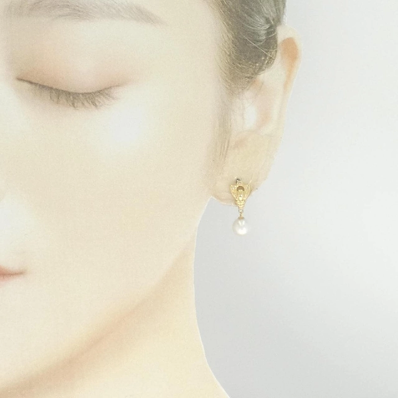 K18YG Bông tai ngọc trai Akoya 6.9mm - Hàng hiệu Chính hãng 875635