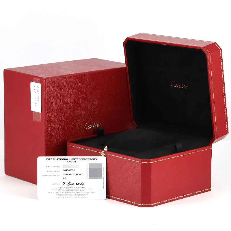 Cartier Santos-Dumont LM PG WGSA0098 PG･RG Cơ khí - Hàng hiệu Chính hãng 879023