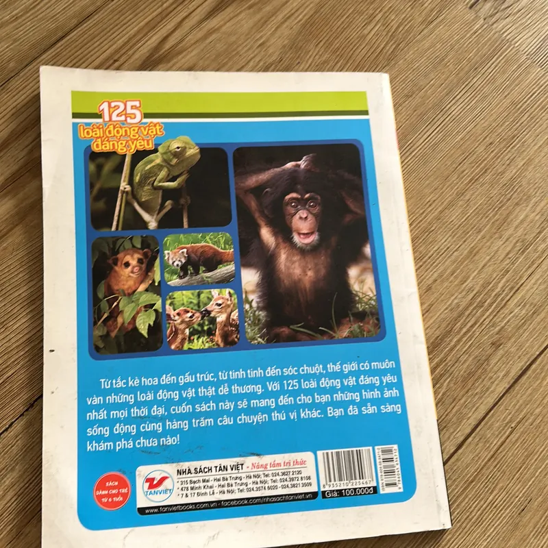 125 loài động vật đáng yêu - sách in màu đẹp cho bé 639924