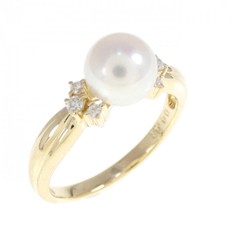 Nhẫn ngọc trai Akoya K18YG 6.5mm 669242