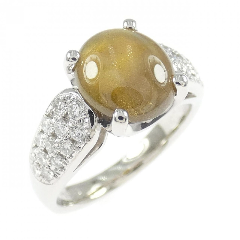 Nhẫn mắt mèo chrysoberyl PT900 2.73CT - Hàng hiệu Authentic 849305