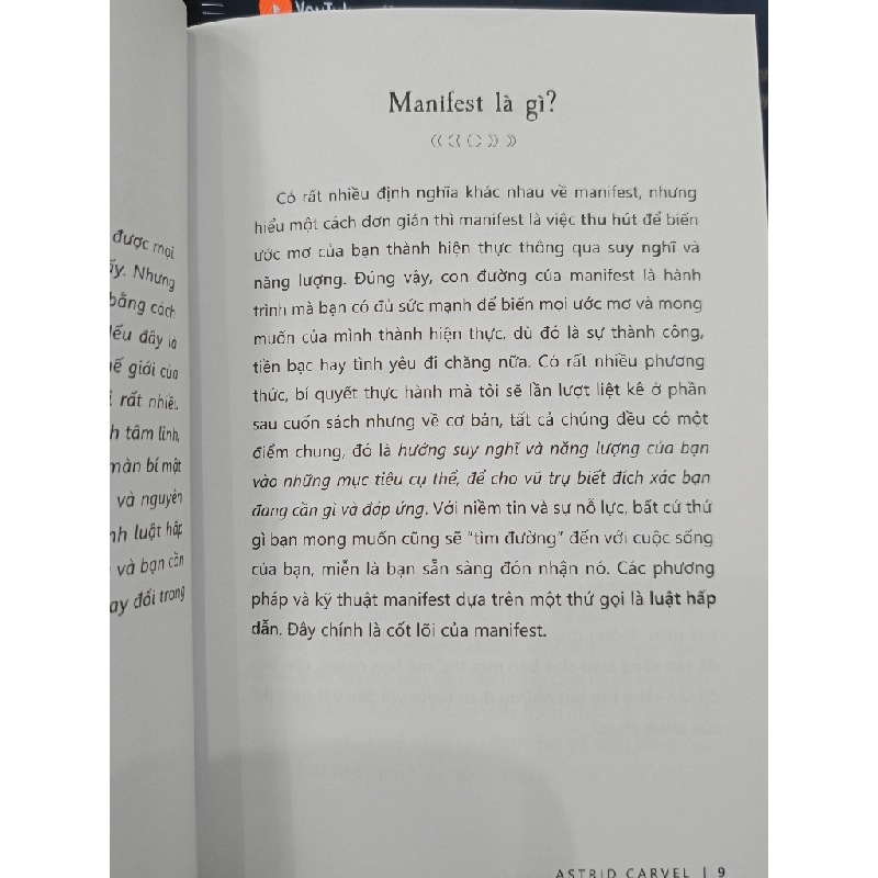 Nhập môn Manifest: Cách vũ trụ giúp bạn đạt được điều mình khao khát - Astrid Carvel (Salem Hoàng dịch) 506617