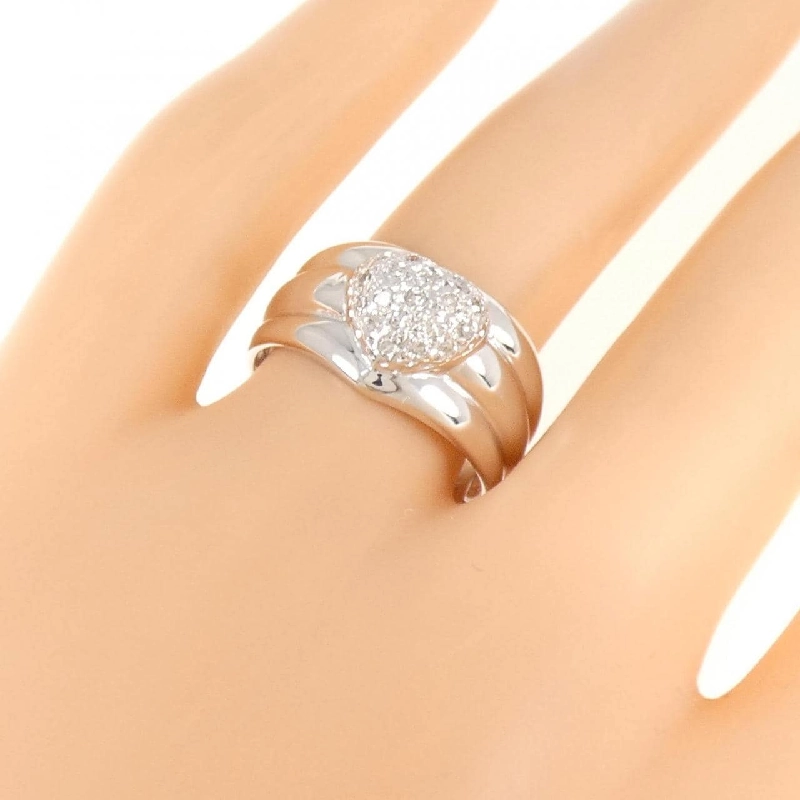 Nhẫn kim cương hình trái tim K14WG 0.17CT - Hàng hiệu Authentic 851663