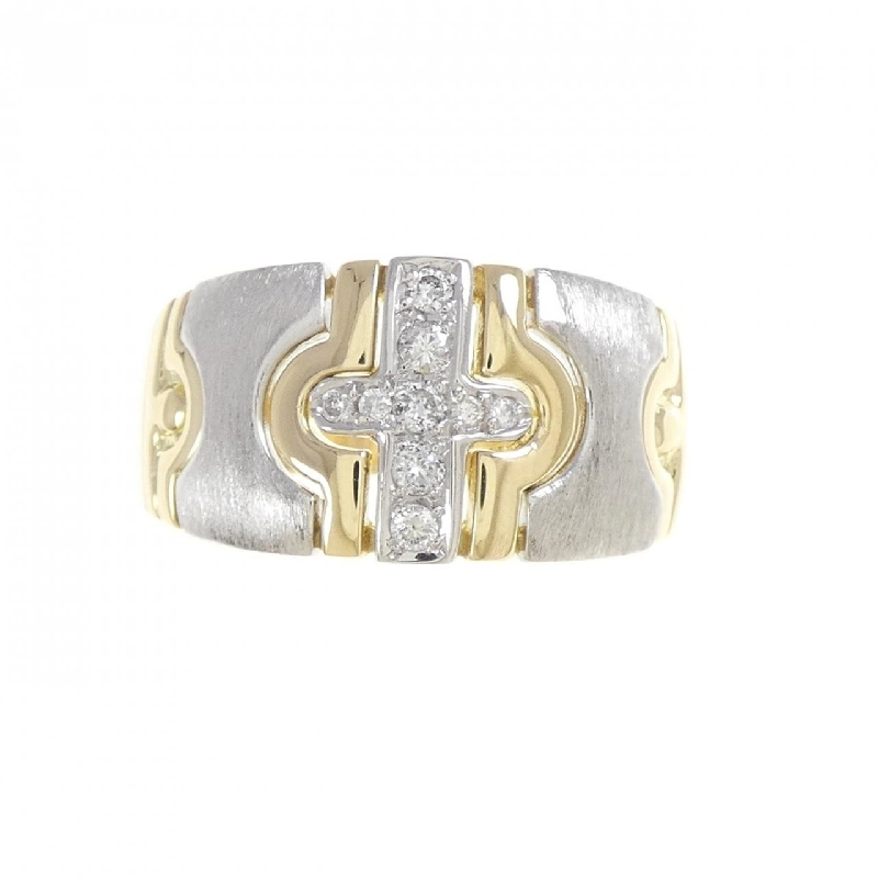 Nhẫn kim cương K18YG/PT900 0.17CT 666565