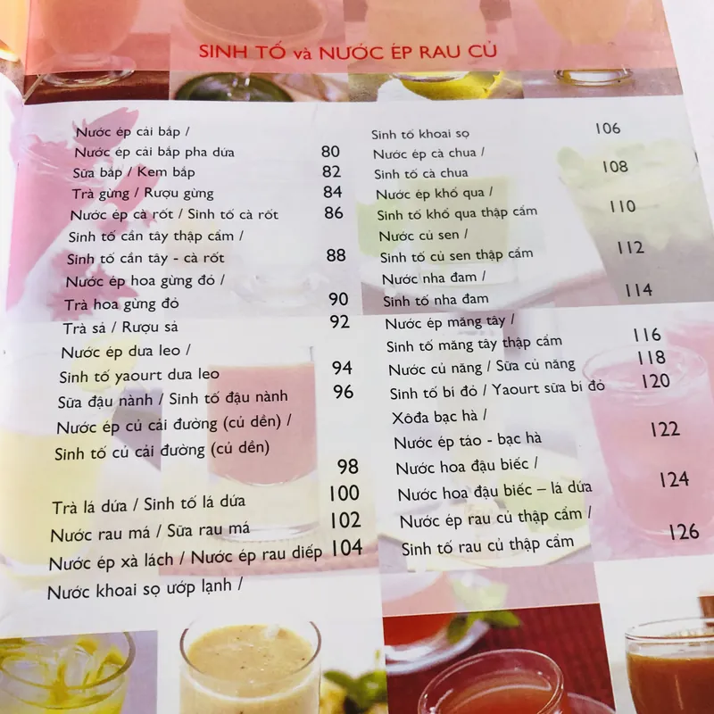 BÍ QUYẾT PHA CHẾ SINH TỐ & NƯỚC ÉP TRÁI CÂY  735153