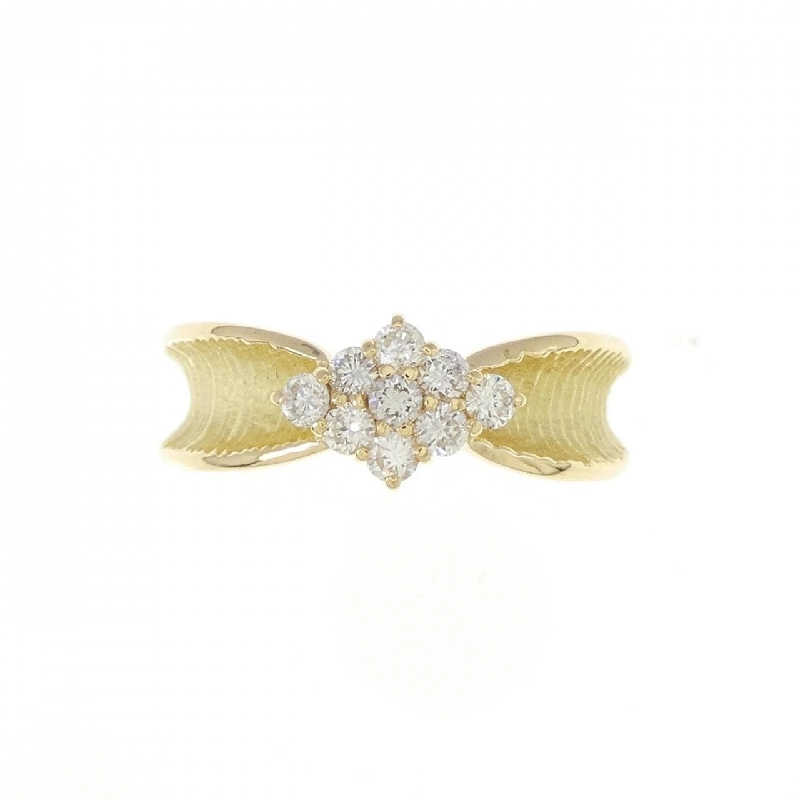 Nhẫn kim cương K18YG 0.30CT 672053